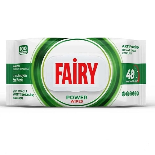 دستمال پاک کننده چندمنظوره سطوح فیری 100 عددی مدل Power Wipes