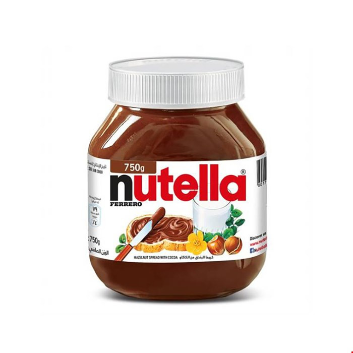 شکلات صبحانه فندقی نوتلا nutella حجم 750 گرم