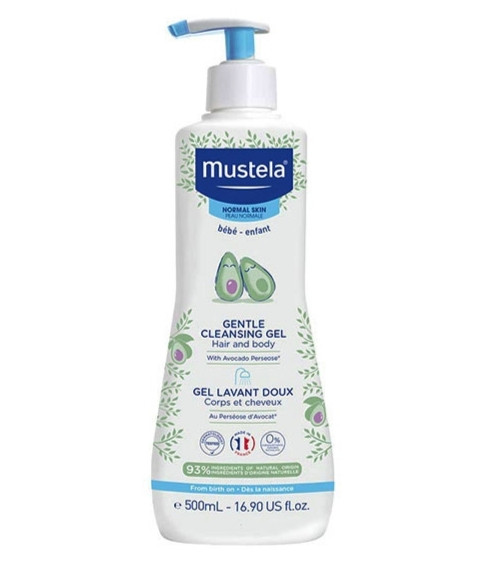 شامپو سر و بدن کودک موستلا Mustela حاوی عصاره آووکادو حجم 500 میلی لیتر