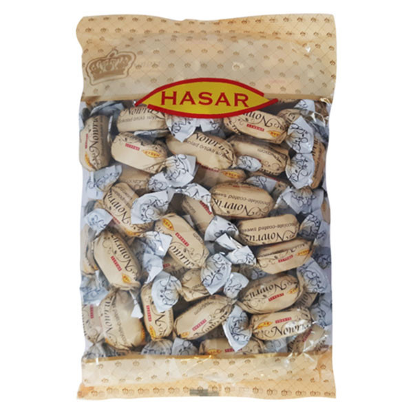 شکلات پذیرایی نوروز hasar با روکش شکلاتی بسته 1 کیلویی